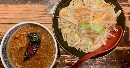 恵比寿の三田製麺所の濃厚魚介味噌つけ麺