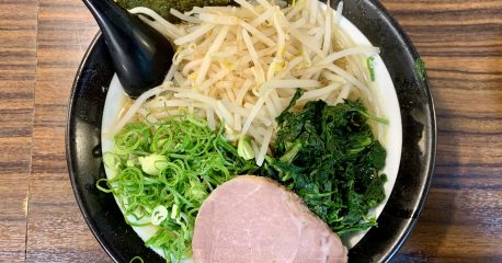 ナカメの極楽汁麺・百麺の太麺野菜3点盛り
